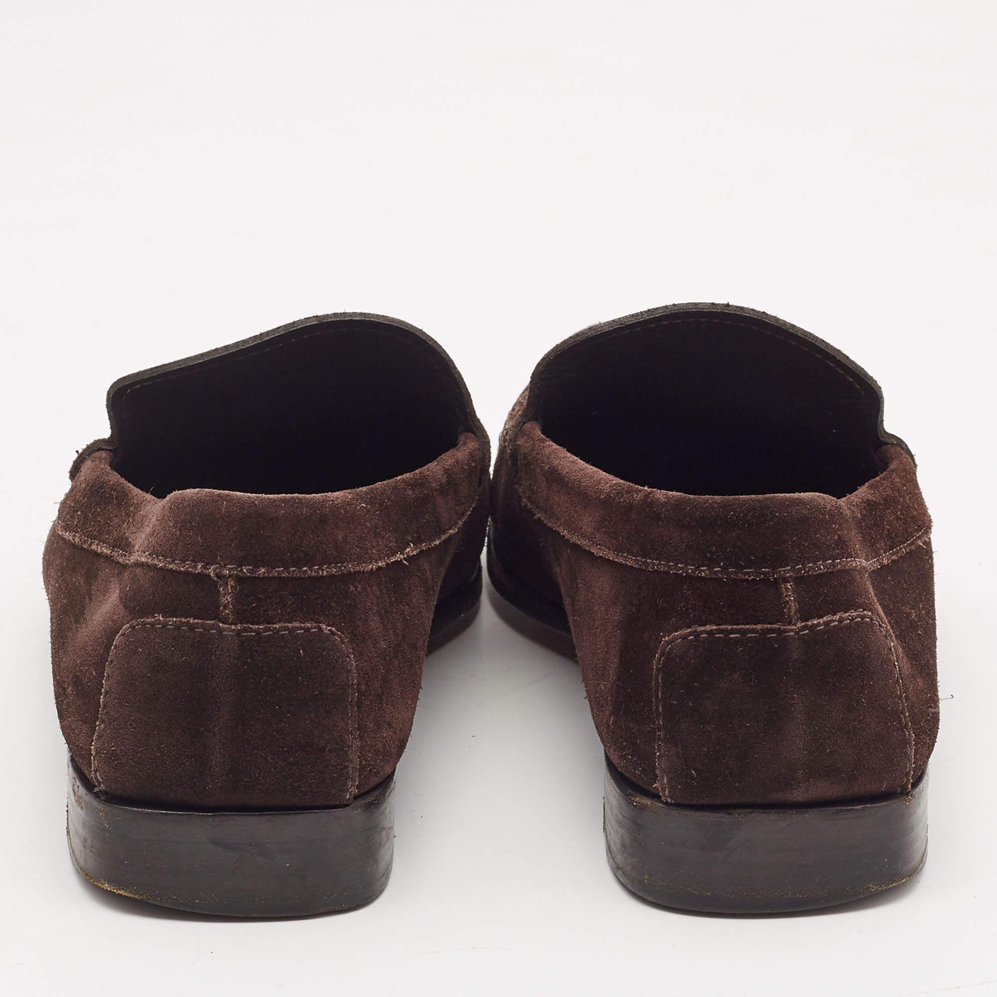 Tod's - Mocassins en daim marron foncé Taille 43 Pour hommes en vente