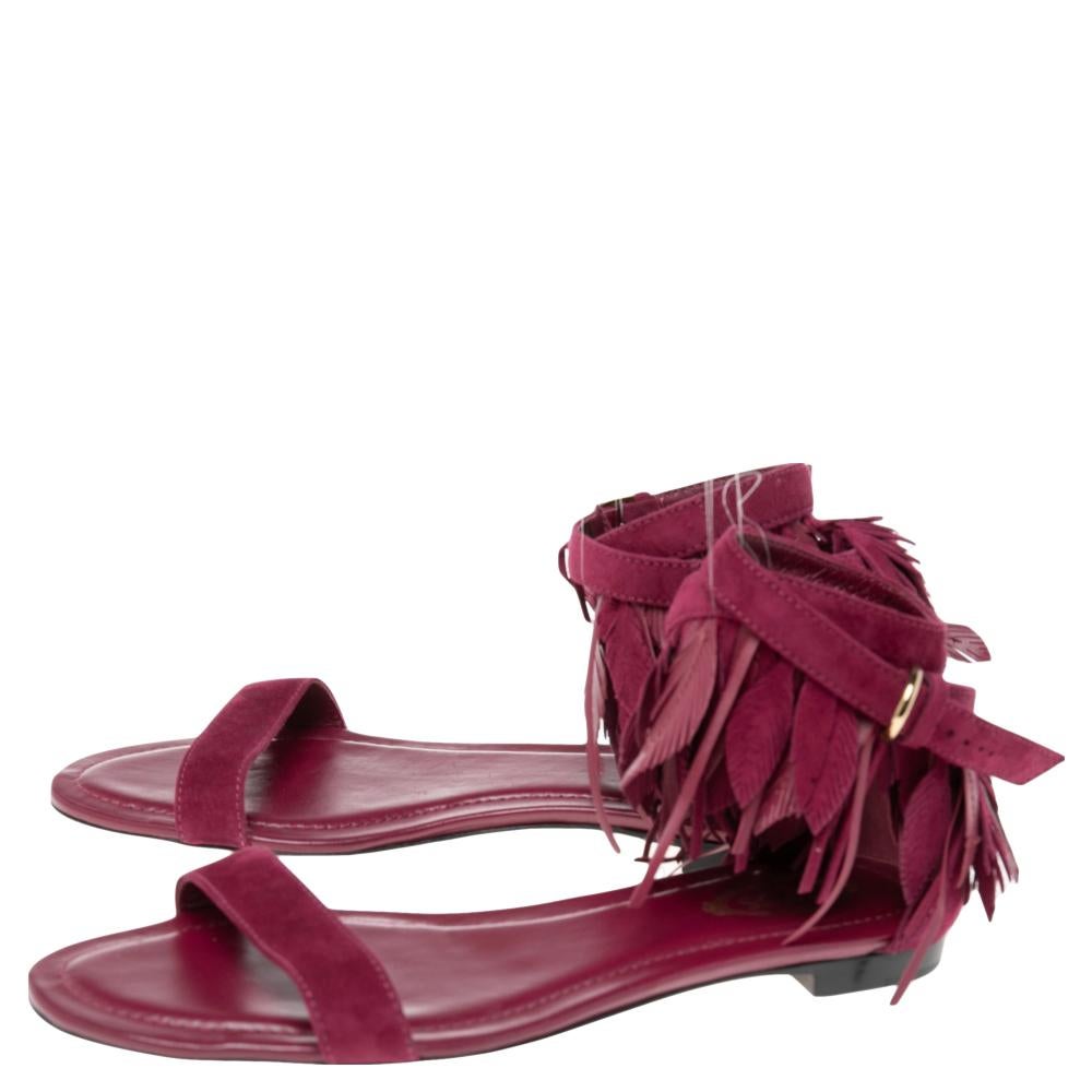 fringe sandals flat