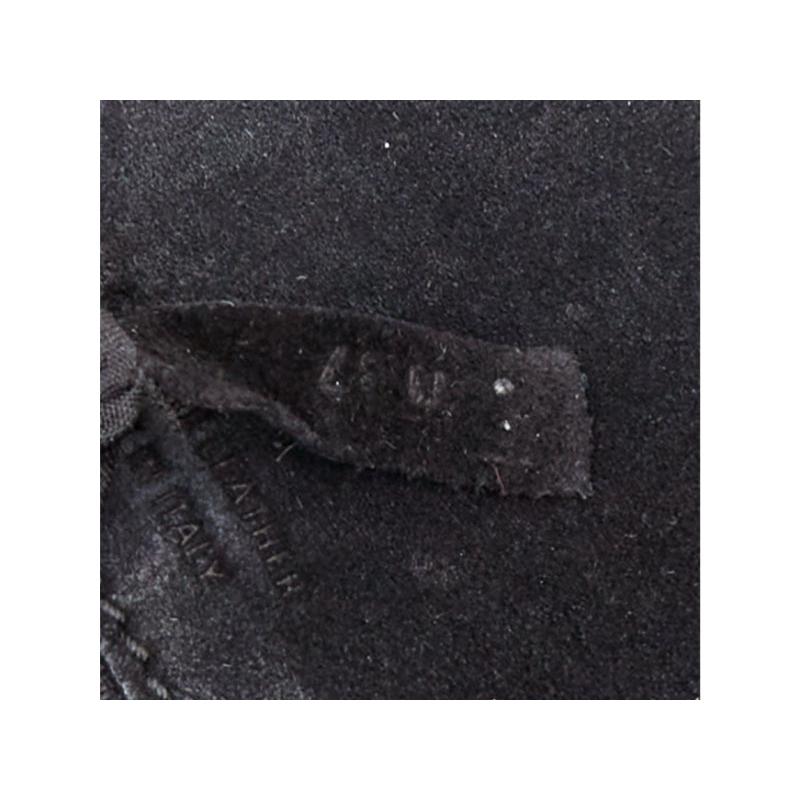 TOD'S Double Double T black calfskin grommet weave fringe shoulder hobo bag en vente 6