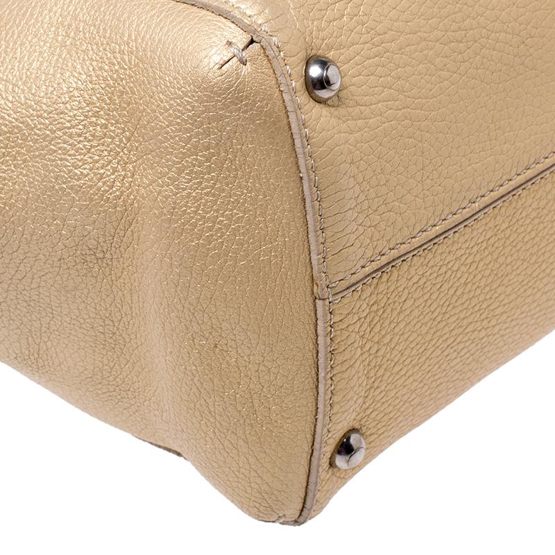 Tod's Gold Leather D Bag Media Tote 2