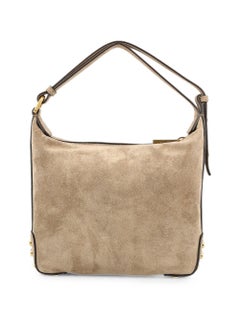 Tod'S Gommino Stud Shoulder Bag — Beige