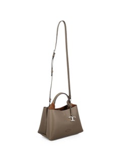 Tod'S Schultertasche aus genarbtem Leder – Taupe