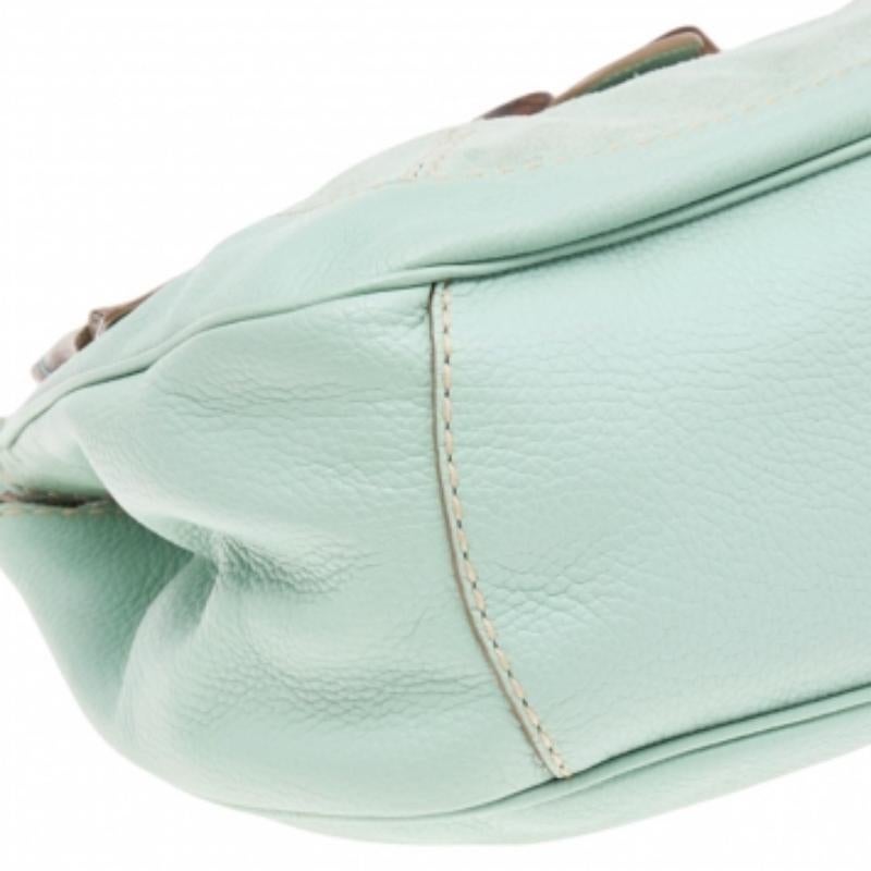 Tod's Hobo aus grünem/grauem Wildleder und Eidechse Damen im Angebot