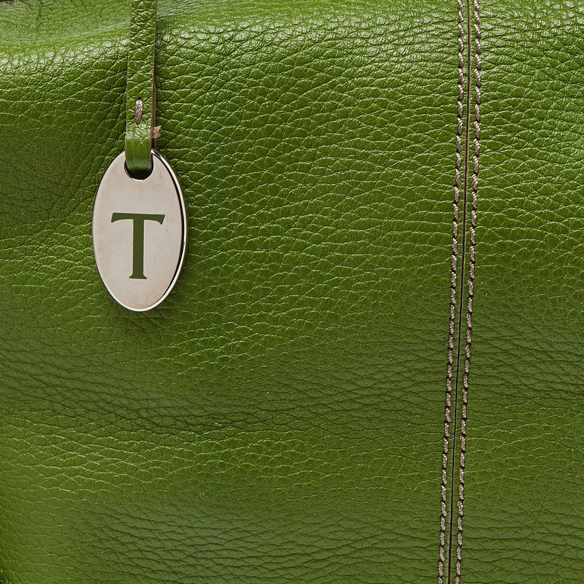 Tod's Green Leather Charlotte Hobo 1