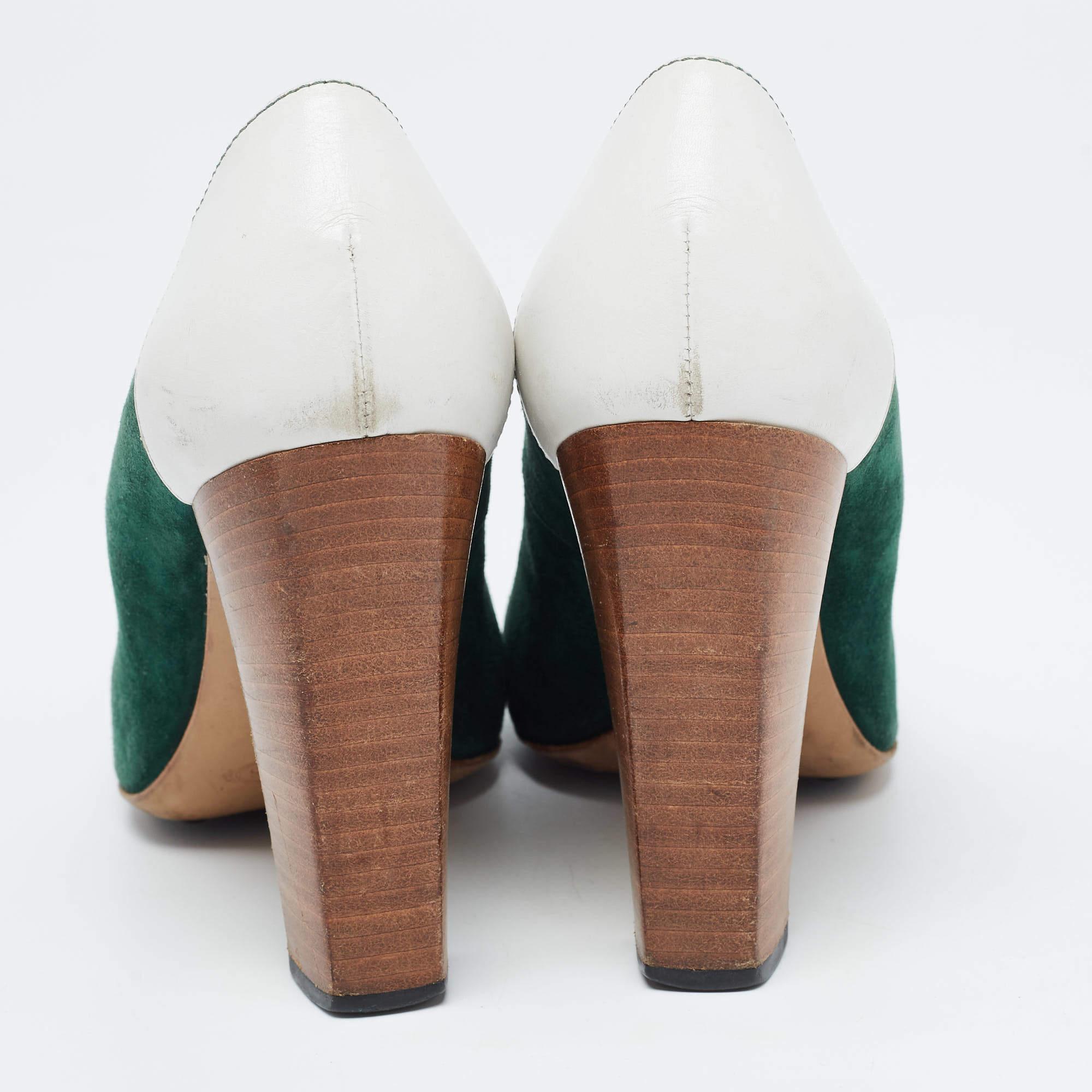 De las mujeres Mocasines Tod's en piel y ante verde/blanco Talla 40 en venta