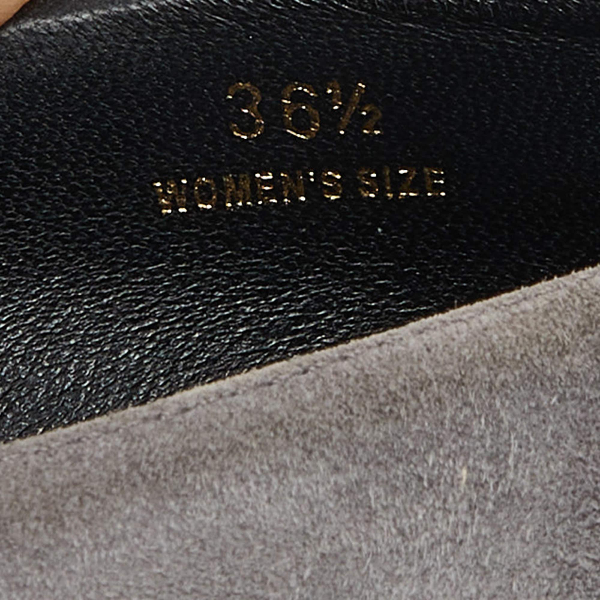 Ballerine Tod's grigio/nero in pelle scamosciata e vernice con dettaglio fibbia misura 36,5 in vendita 3