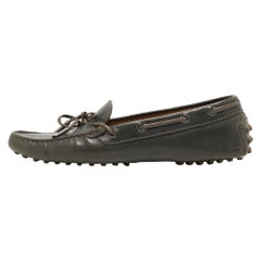 Mocassini Tod's in pelle grigia taglia 39