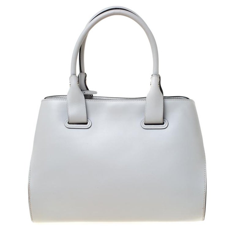 Tod S Grey Leather Small Cape Per Tote Tod S Grey Leather Small Cape Per Tote