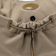 Tod's Grey Neoprene Fabric Hobo