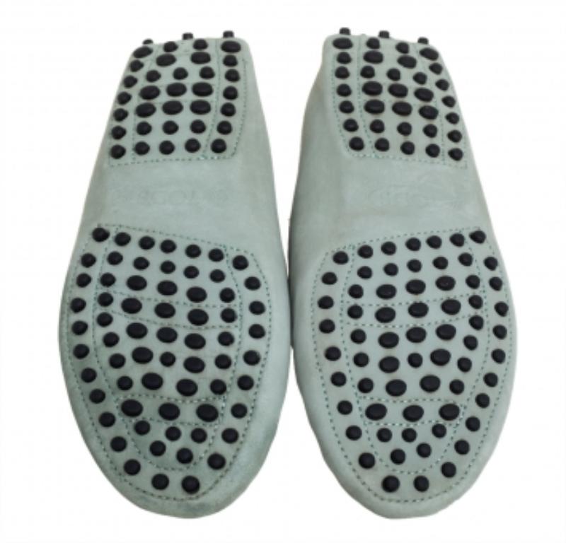 Mocasines Tod's Slip On de piel de nobuck gris talla 37.5 en venta 2