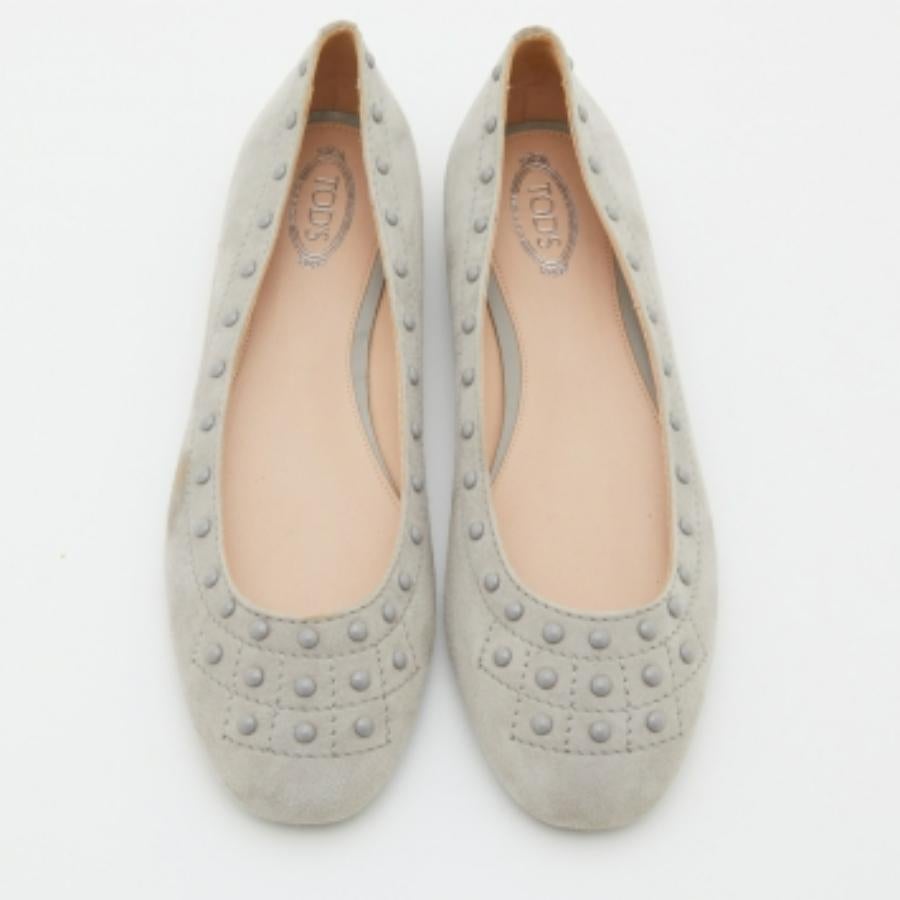 Tod's Ballerines grises taille 36 en vente 3