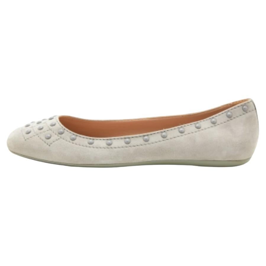 Ballerine Tod's in pelle scamosciata grigia misura 36