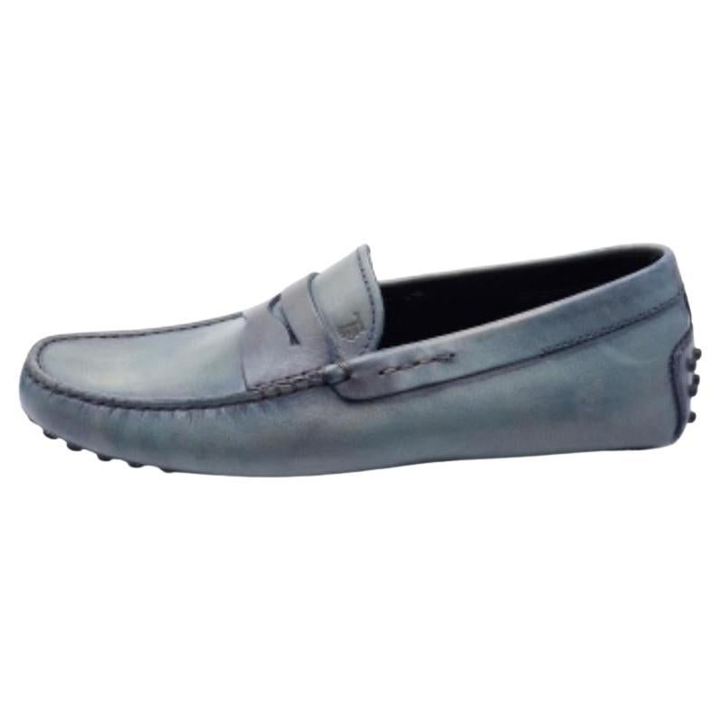 Tod's Mocassins en cuir bicolore gris Taille 40