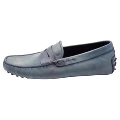 Tod's Mocassins en cuir bicolore gris Taille 40