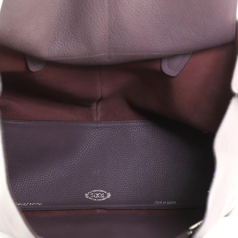 Gray Tod's Joy Tote Leather Large