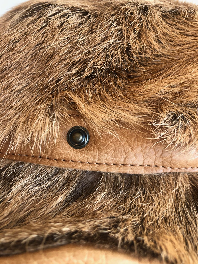 Tod's Large Goat Fur Bucket Hat For Sale at 1stdibs