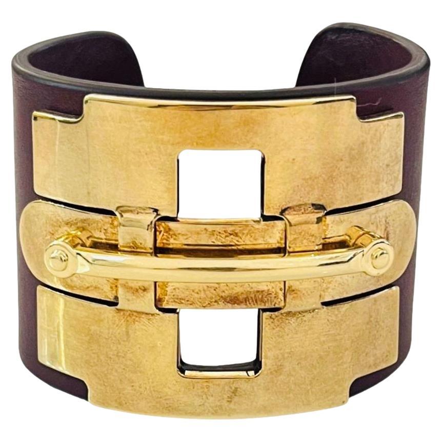 Tod's - Bracelet en cuir avec mors de cheval en vente