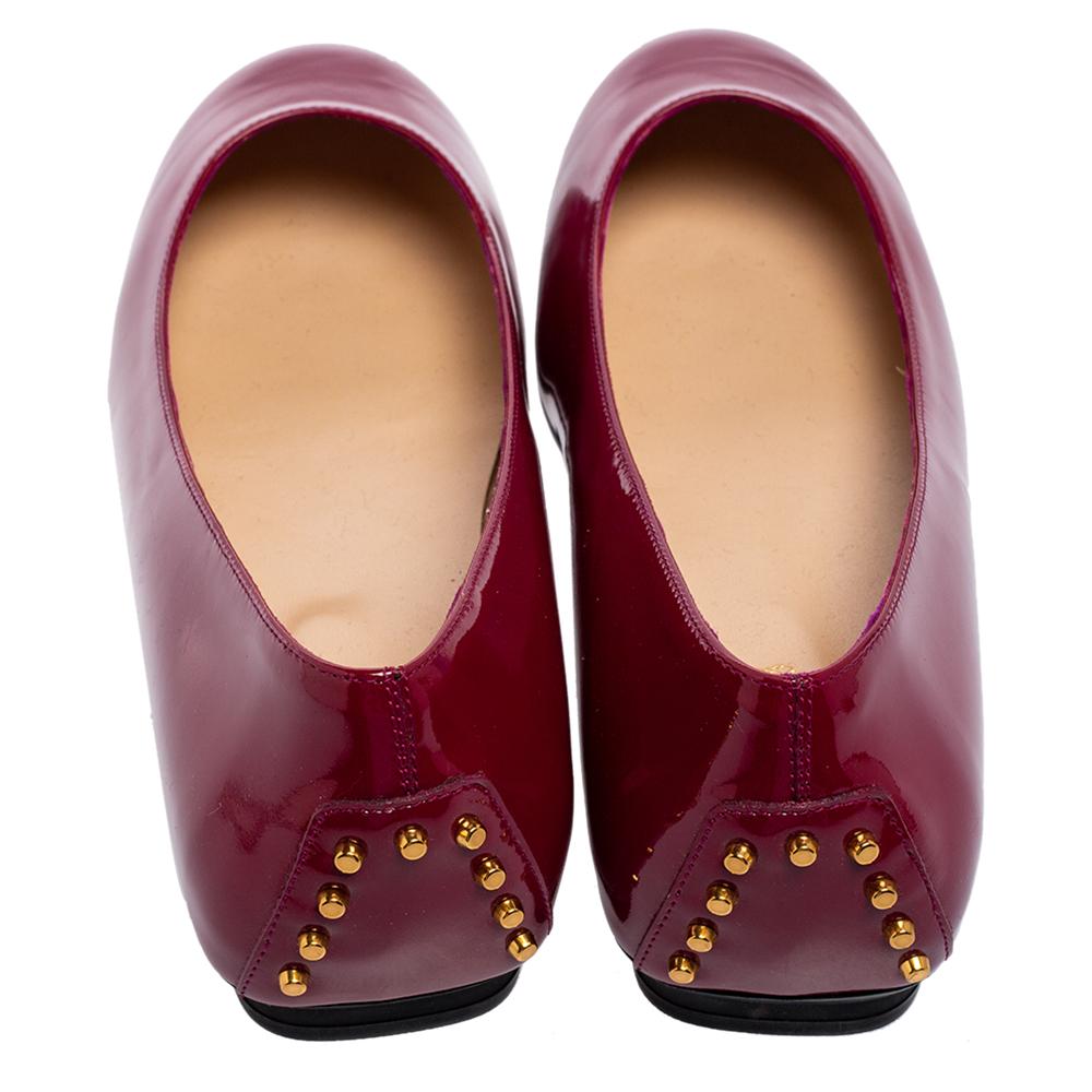 magenta ballet flats