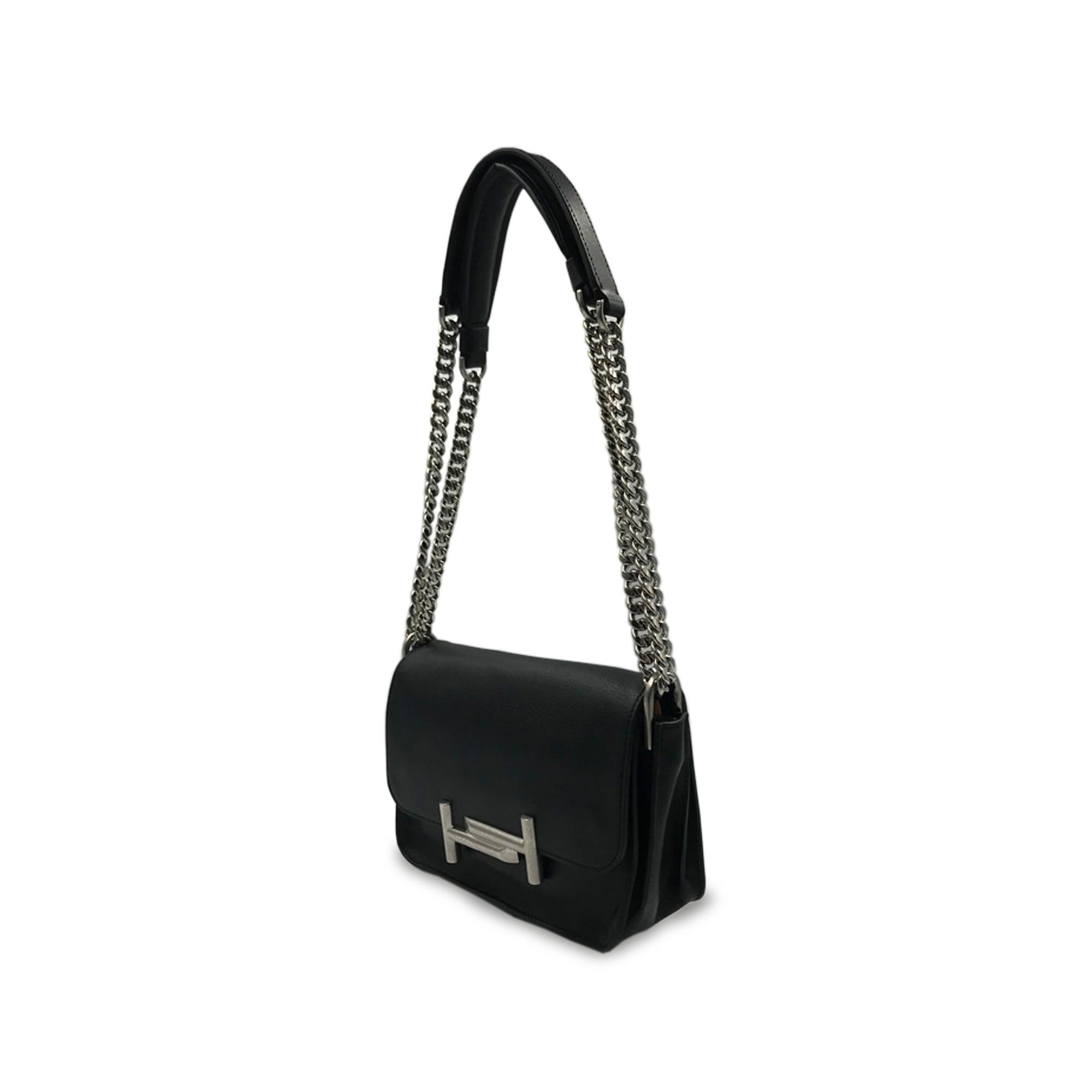 De las mujeres Tod's Mini Bolso de hombro Doble T Negro Bolso de señora XBWAMUB0101 en venta