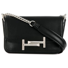 Tod's Mini Bolso de hombro Doble T Negro Bolso de señora XBWAMUB0101