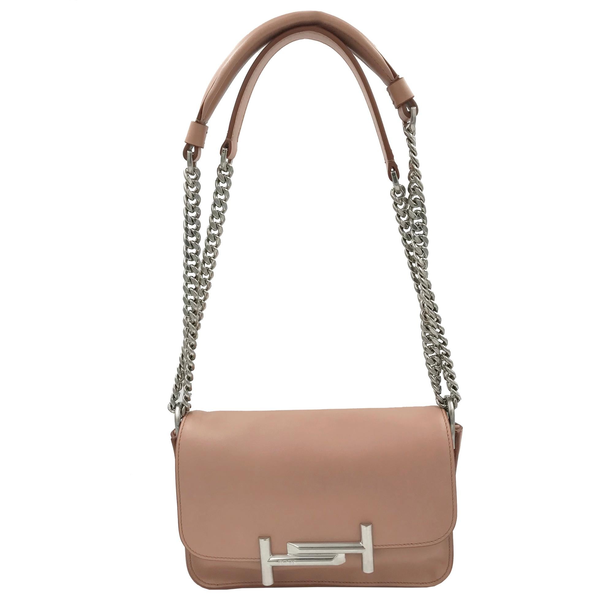 Brown Tod's Mini Double T Shoulder Bag Ladies Handbag XBWAMUB0101
