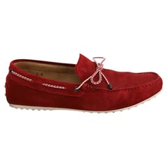 Mocassins « Driving Loafers » Tod's en daim rouge