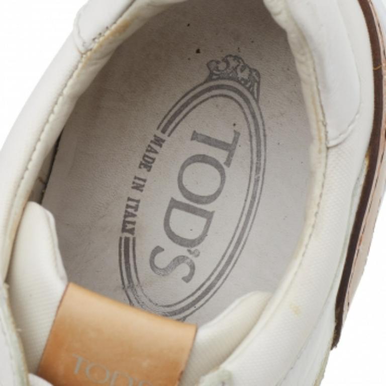Gris Tod's Baskets multicolores en cuir et daim à lacets, taille 42
