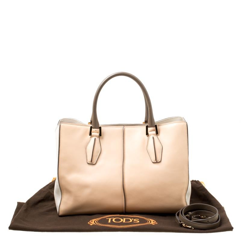 Tod's Multicolor Leather Shopper Top Handle Bag 5