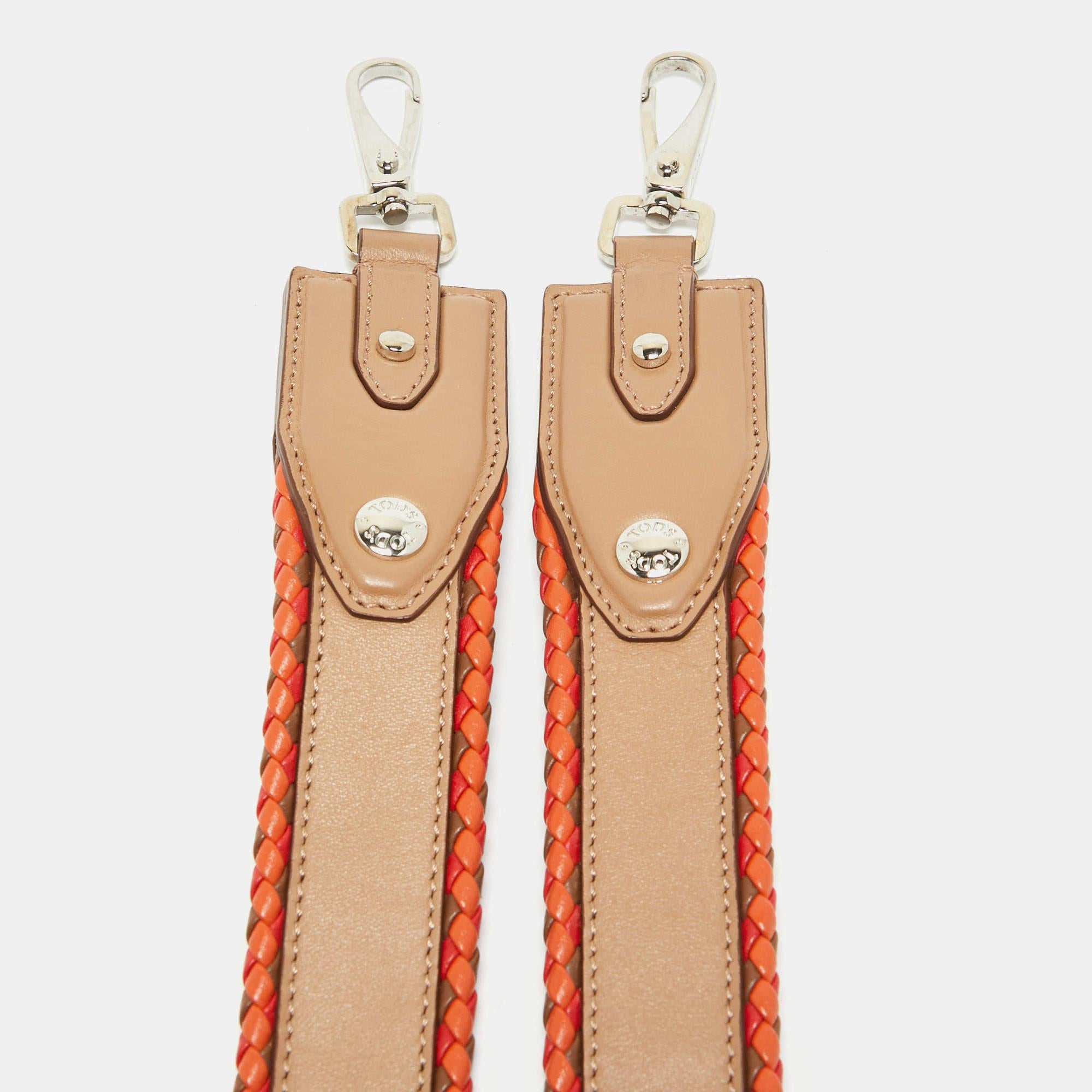Beige Tod's Multicolor Leather Shoulder Bag Strap