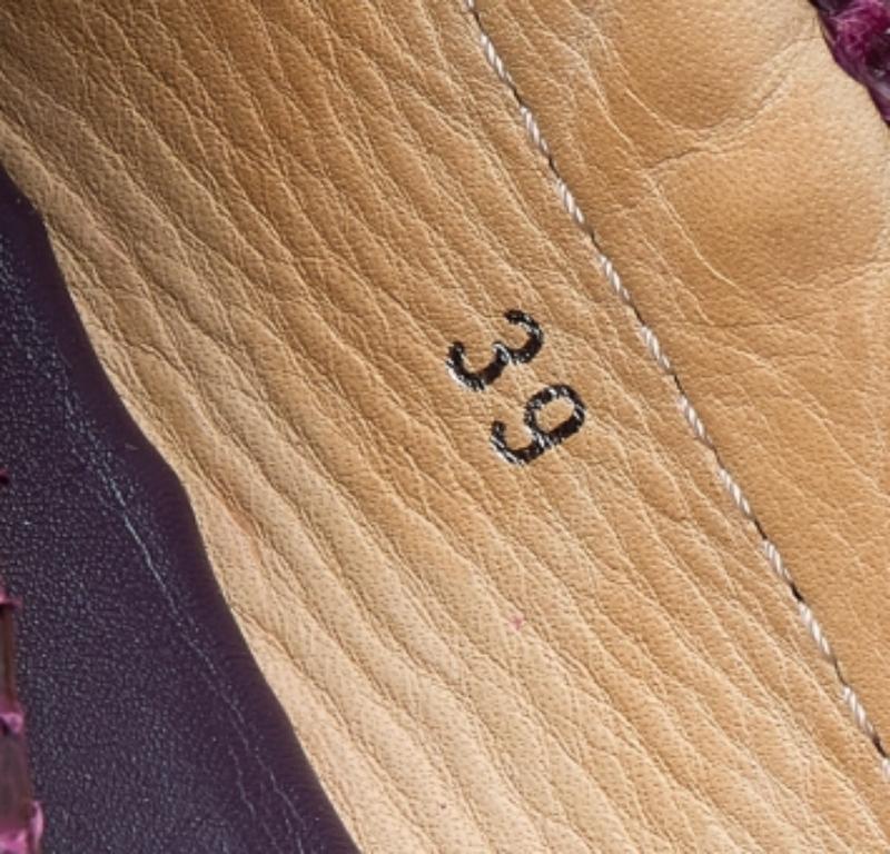 Mocassini Tod's con fiocco in pitone multicolore Taglia 39 in vendita 3