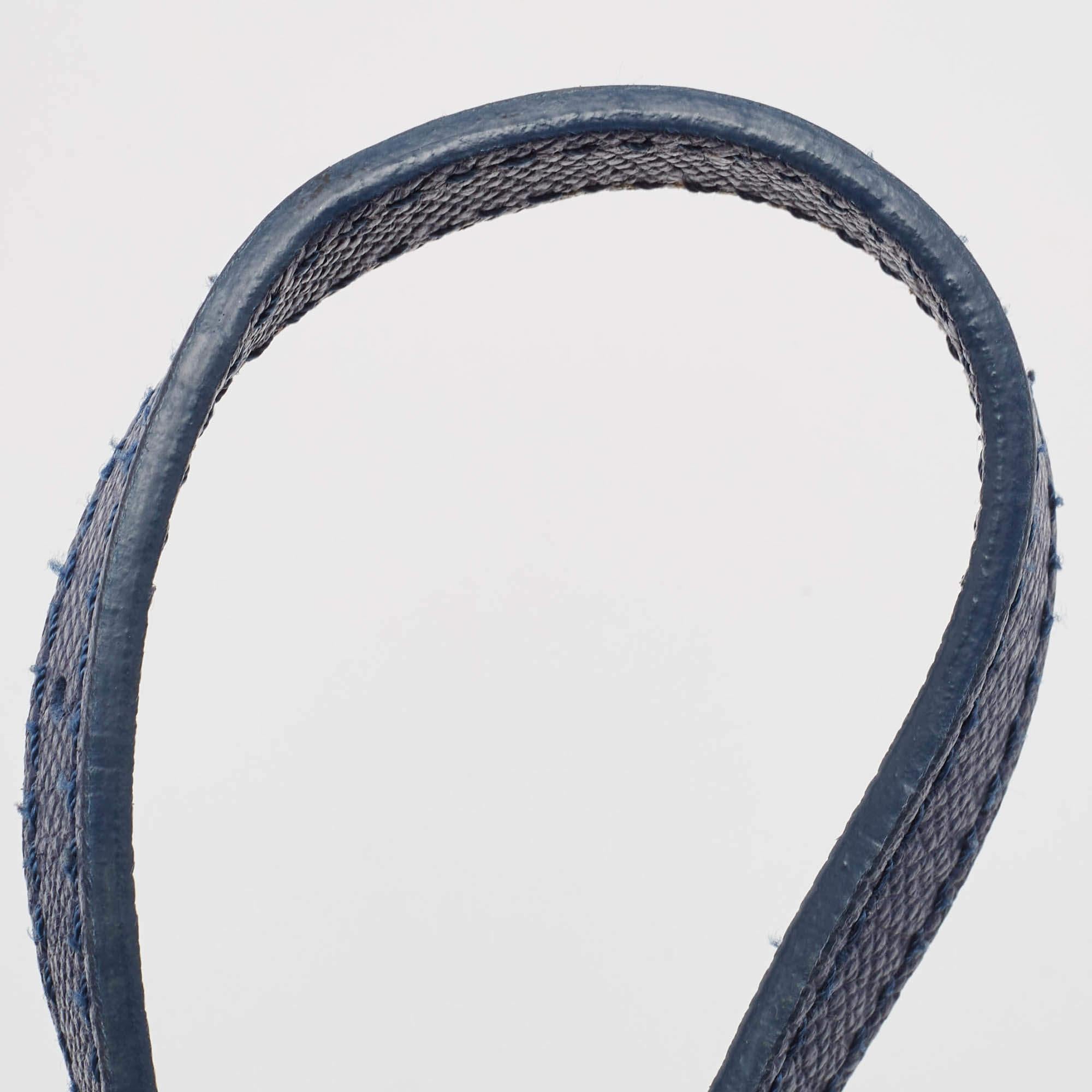 Tod's Navy Blue Leather Toronto Shopper Tote 3