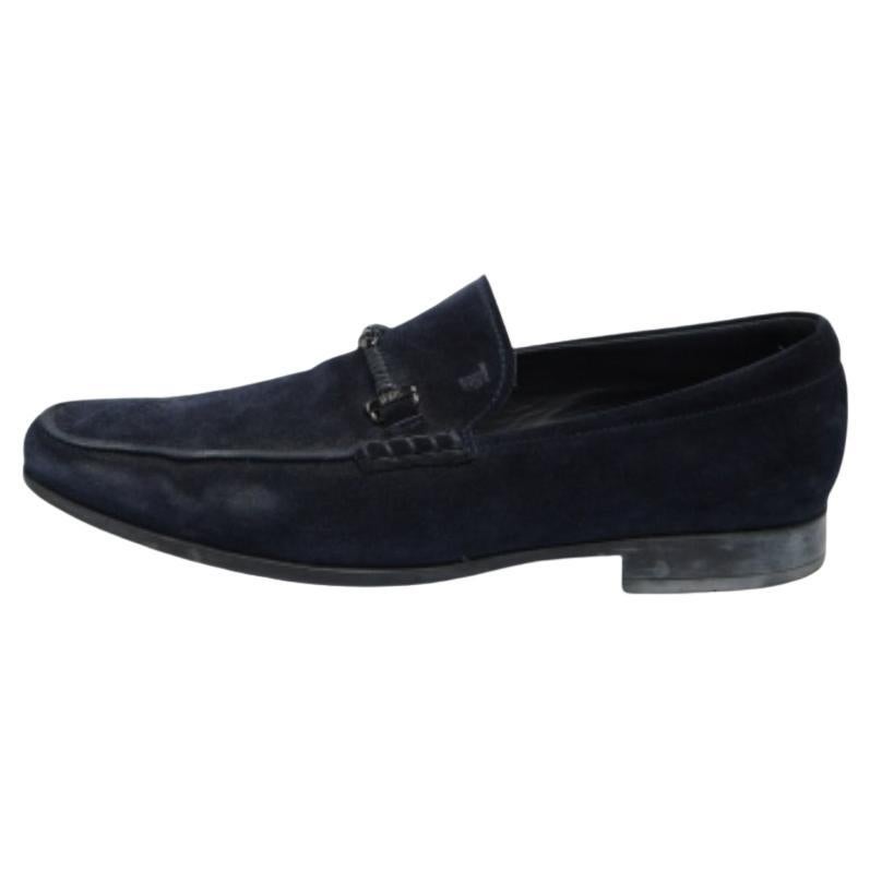 Tod's Marineblauer Wildleder Slip On Loafers Slip On Größe 42