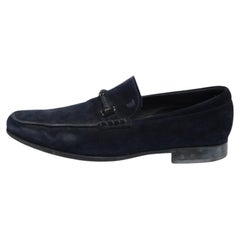 Tod's Marineblauer Wildleder Slip On Loafers Slip On Größe 42