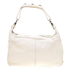 Tod's Off-White Leather Hobo
