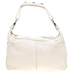 Tod's Off-White Leather Hobo