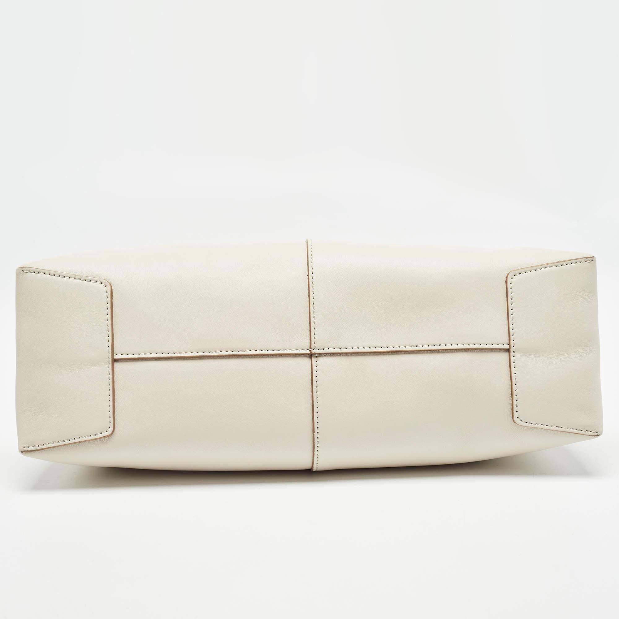 Tod's Bolso bandolera Tod's Off White Leather Small T Case en venta 1