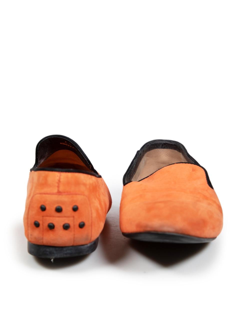 Arancia Mocassini da fumo in pelle scamosciata arancione di Tod's Taglia IT 41