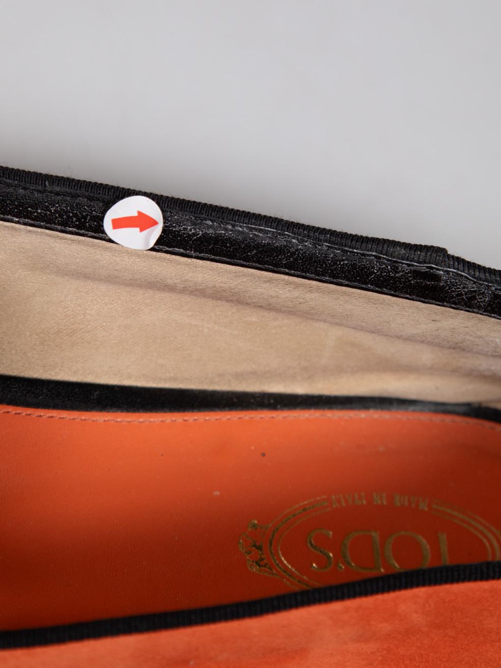 Mocassini da fumo in pelle scamosciata arancione di Tod's Taglia IT 41 3