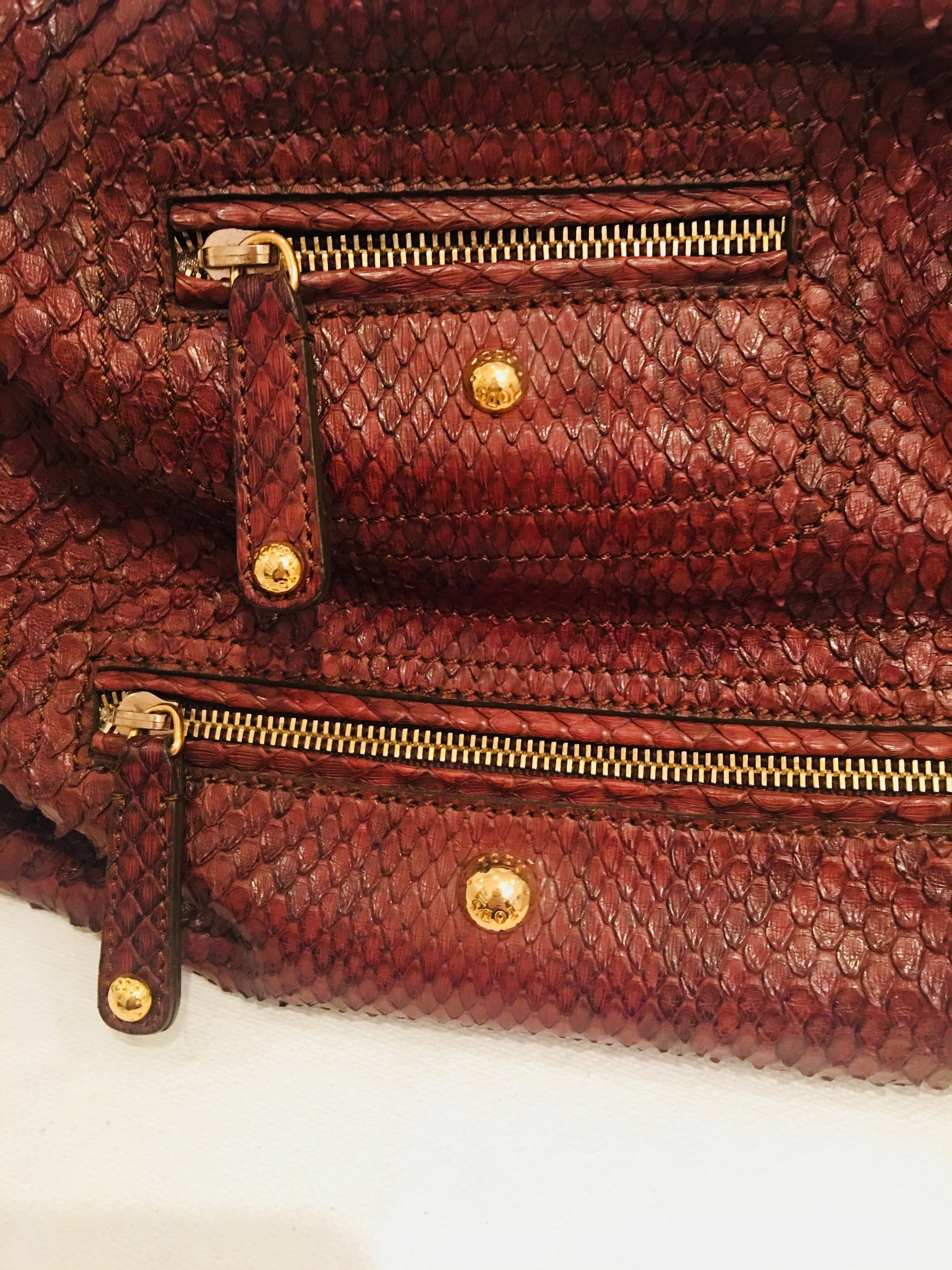 Tods Pashmy Python-Tasche (Schwarz)