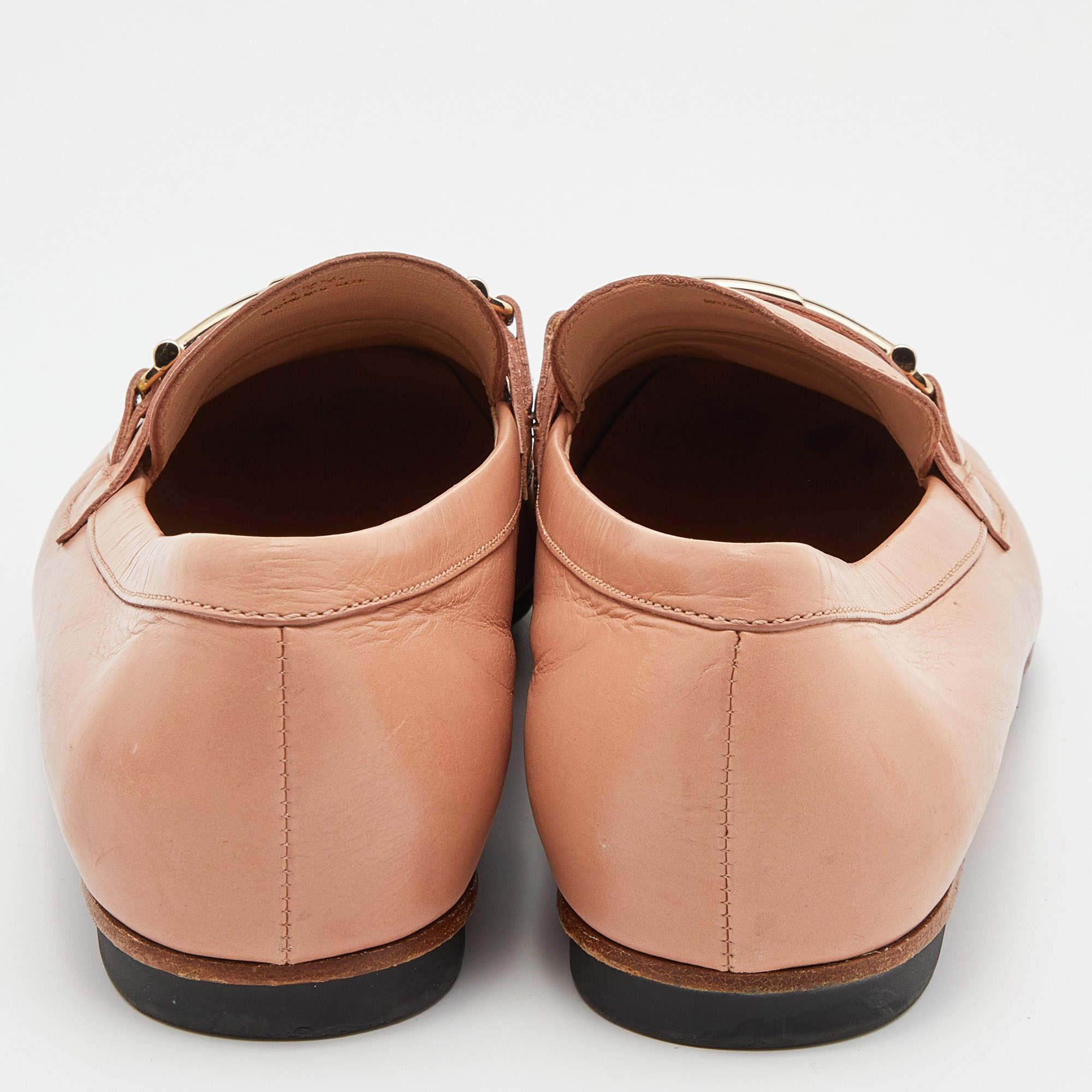Tod's Mocassins Penny en cuir pêche à double T, taille 37,5 Pour femmes en vente