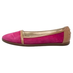 Tod's en cuir et daim rose/marron  Ballerines taille 40