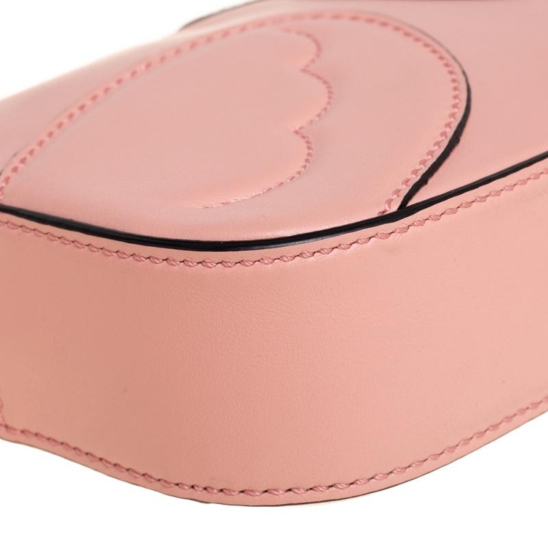 Tod's Pink Leather Flamingo Camera Crossbody Bag 4