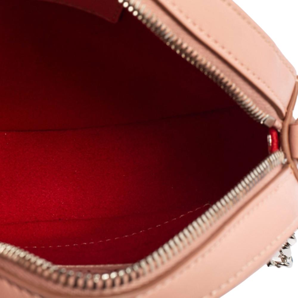Tod's Pink Leather Gommini Round Crossbody Bag 3