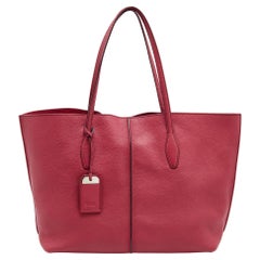 Tod's Pink Leather Medium Joy Shopper Tote