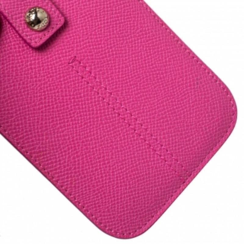 Tod's Pink Leather Phone Case For Sale 1