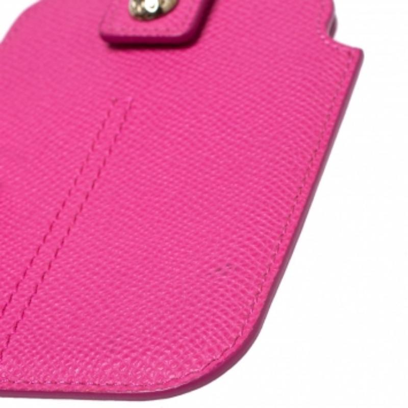 Tod's Pink Leather Phone Case For Sale 3