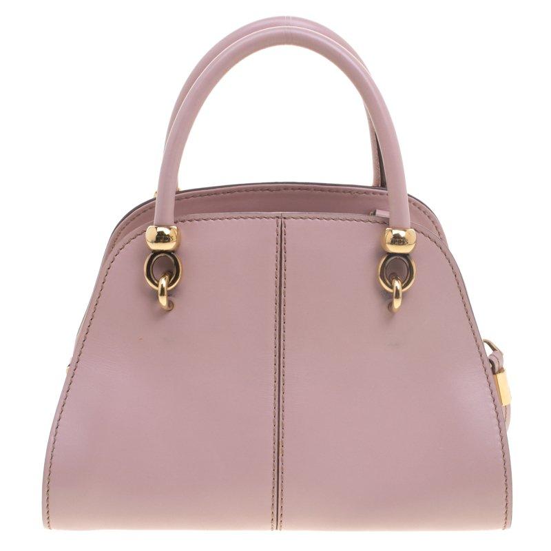 Tod's Pink Leather Small Sella Bowling Bag For Sale at 1stDibs tod's