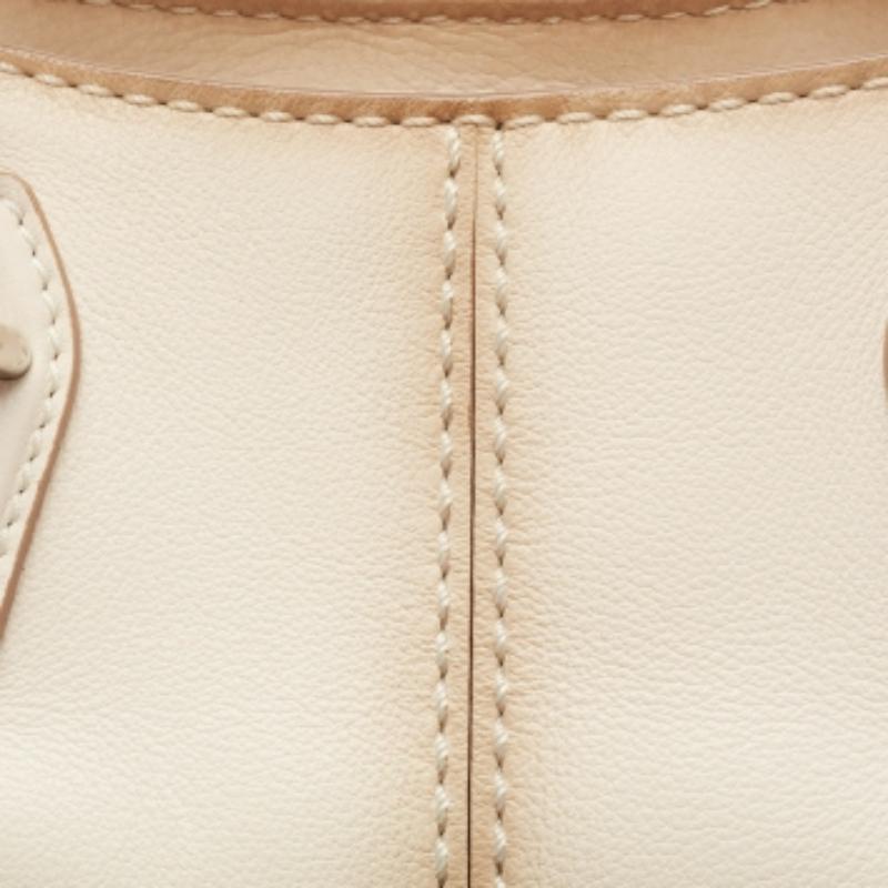 Tod's - Fourre-tout en cuir rose poudré en vente 3
