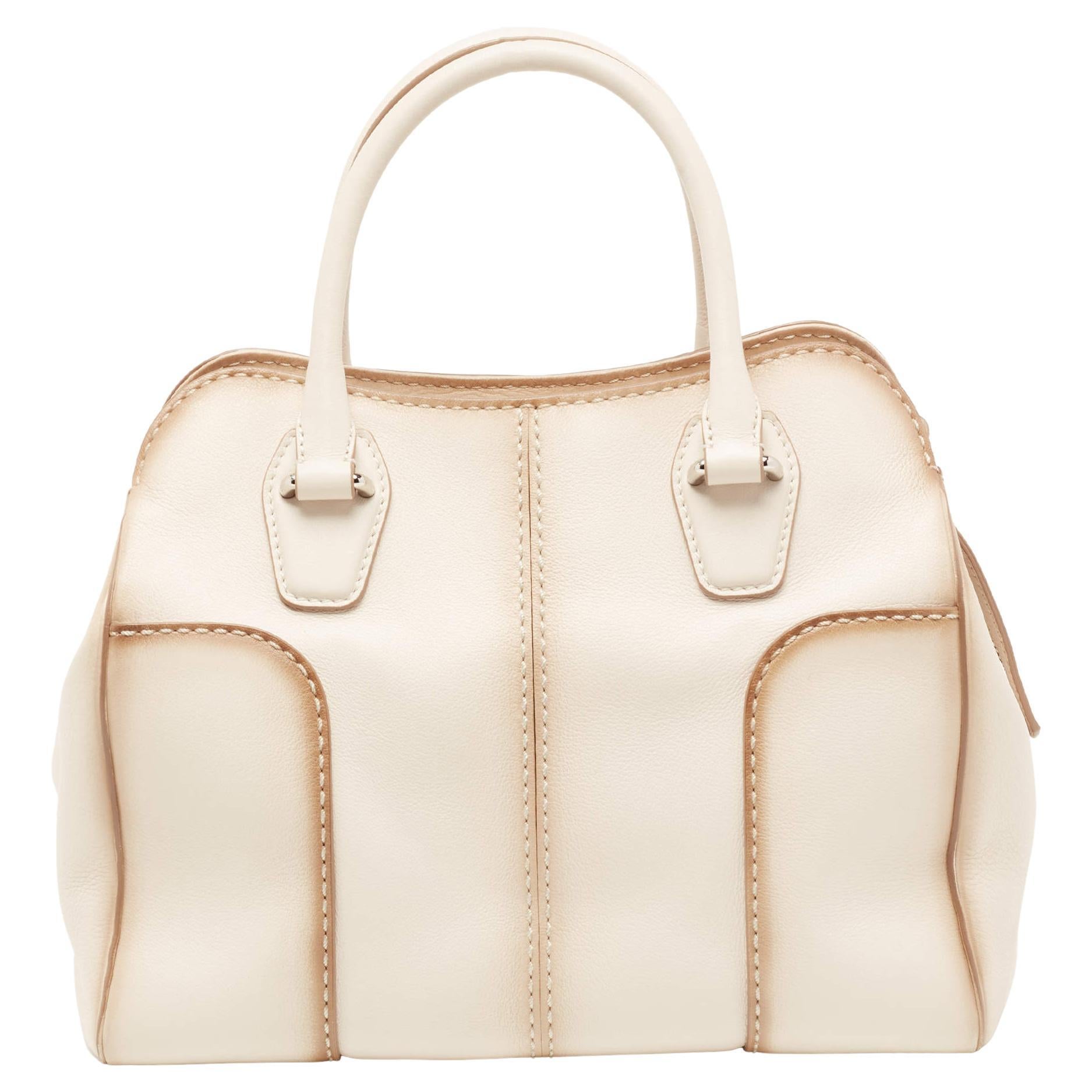Tod's Powder Pink Leather Tote at 1stDibs