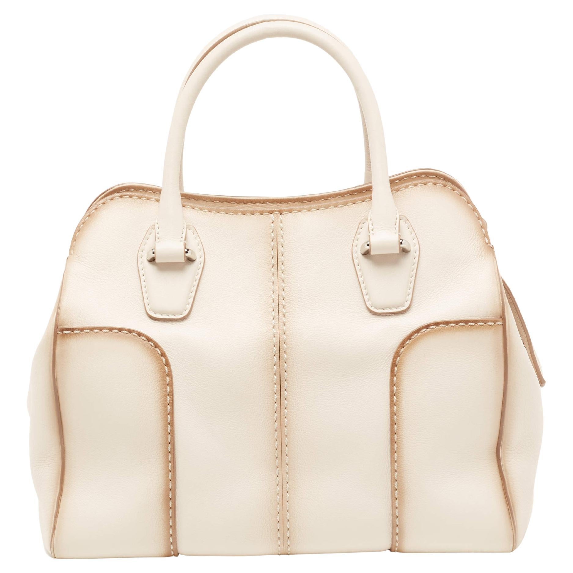 Tod's Powder Pink Leather Tote For Sale